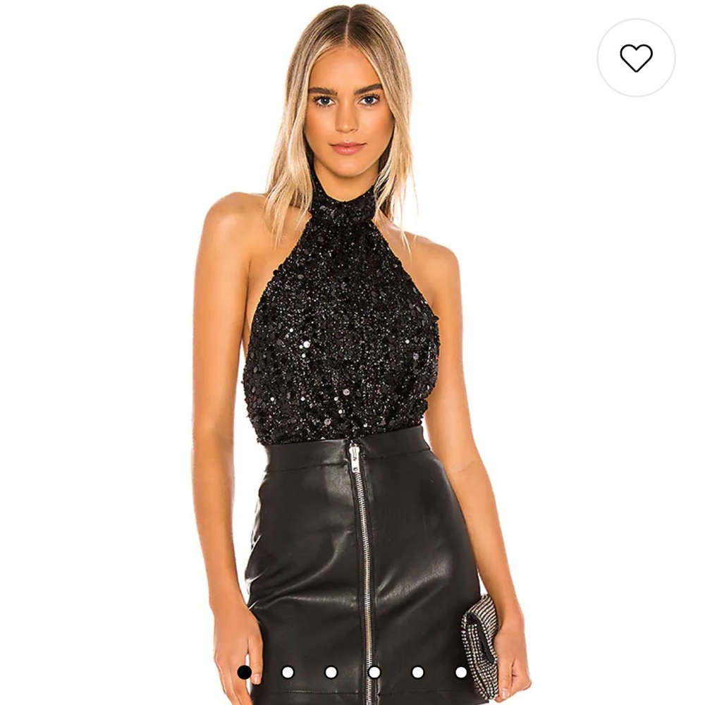 REVOLVE Jacob Bodysuit in Black